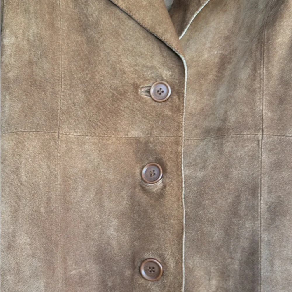 Tan Women's Jacket with Belt - Picture 5 of 6